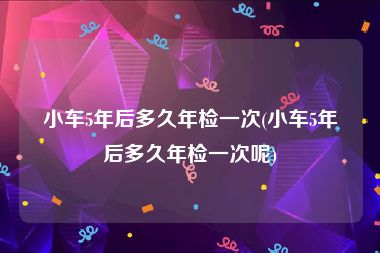 小车5年后多久年检一次(小车5年后多久年检一次呢)