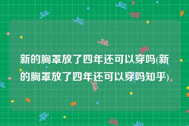 新的胸罩放了四年还可以穿吗(新的胸罩放了四年还可以穿吗知乎)