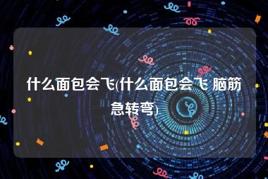 什么面包会飞(什么面包会飞 脑筋急转弯)