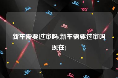 新车需要过审吗(新车需要过审吗现在)