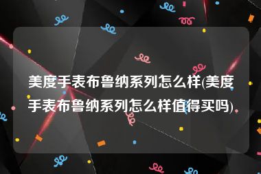 美度手表布鲁纳系列怎么样(美度手表布鲁纳系列怎么样值得买吗)