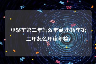 小轿车第二年怎么年审(小轿车第二年怎么年审年检)