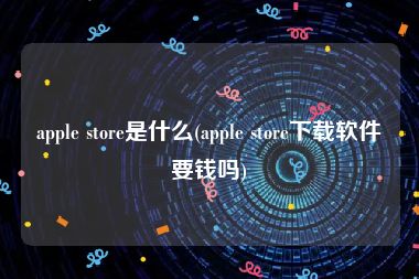 apple store是什么(apple store下载软件要钱吗)