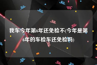 我车今年第6年还免检不(今年是第6年的车检车还免检吗)