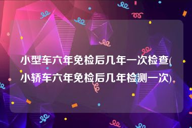 小型车六年免检后几年一次检查(小轿车六年免检后几年检测一次)