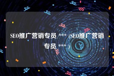 SEO推广营销专员 *** (SEO推广营销专员 *** )